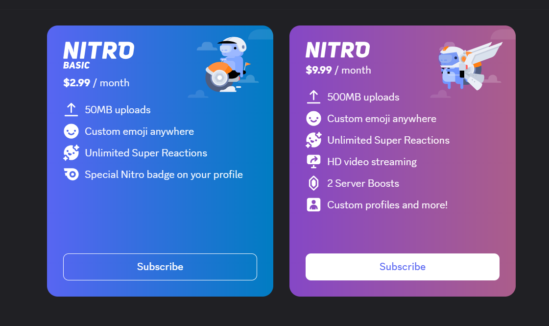 Discord Nitro pricing on June 26, 2025