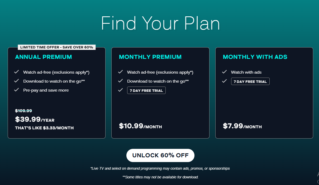 AMC Plus pricing on January 8, 2026