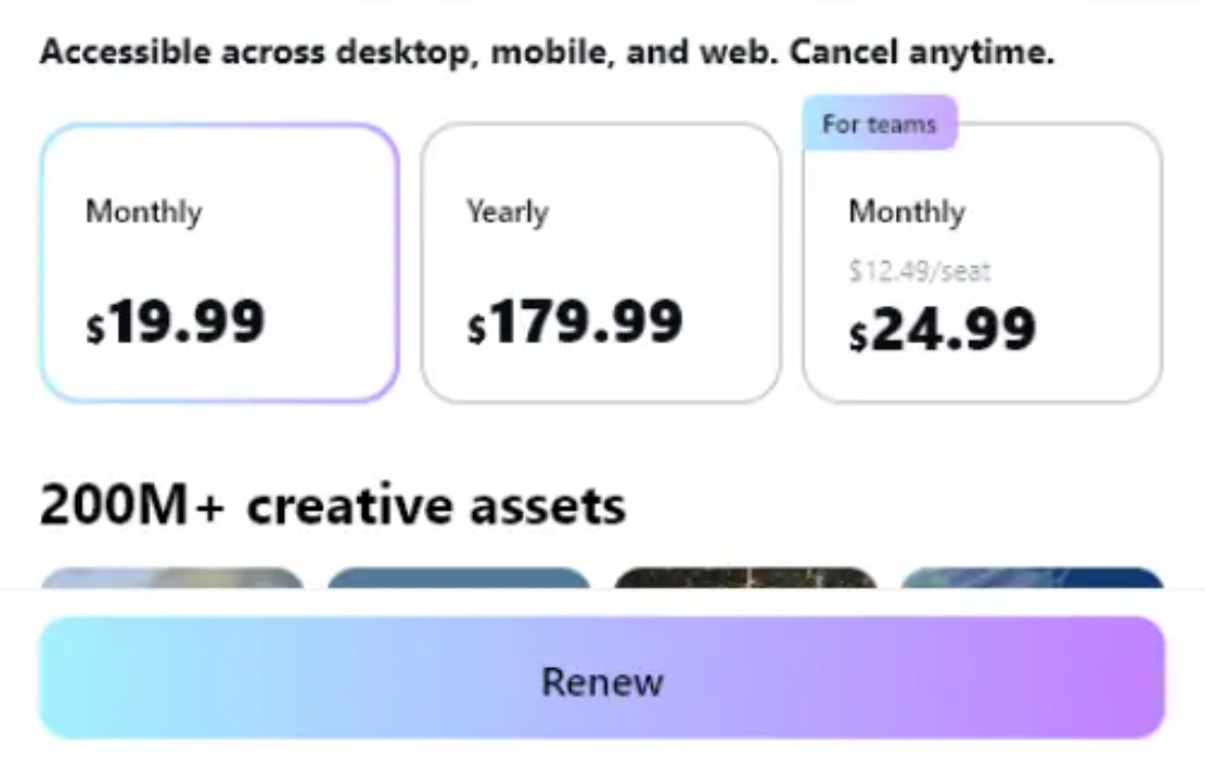 CapCut pricing on January 21, 2026