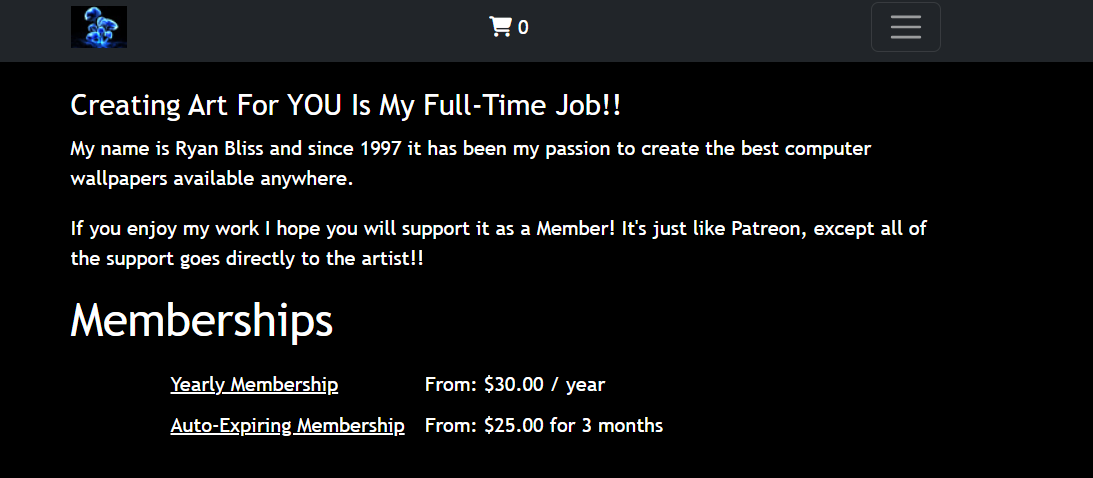 Digital Blasphemy Membership pricing on January 21, 2026