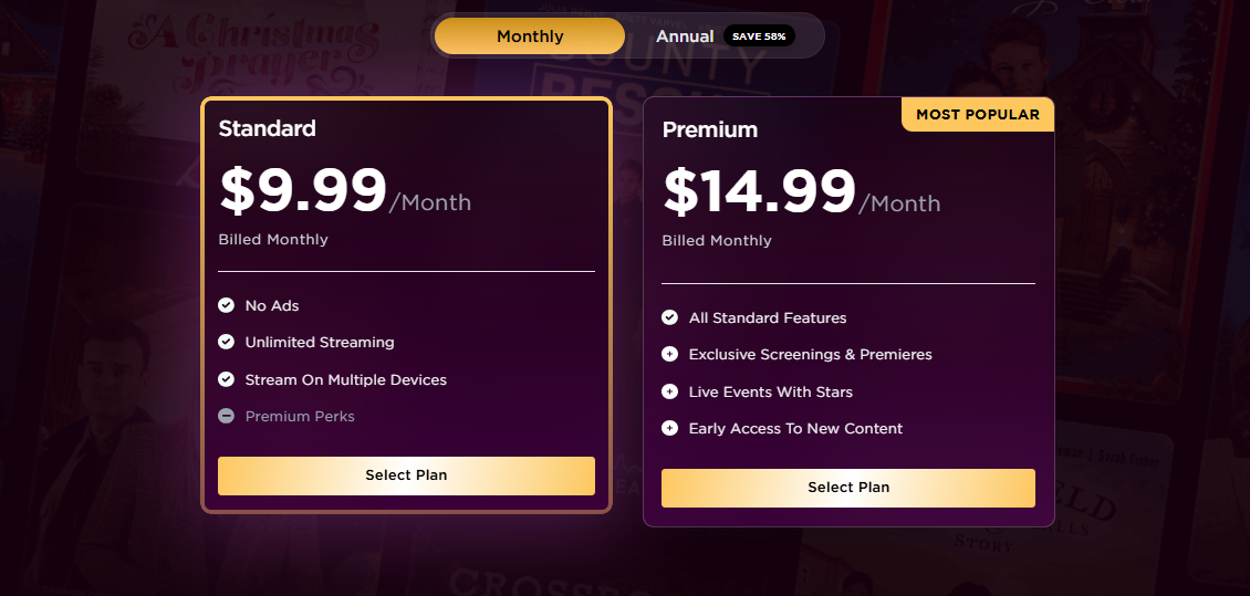 Pure Flix pricing on January 3, 2026