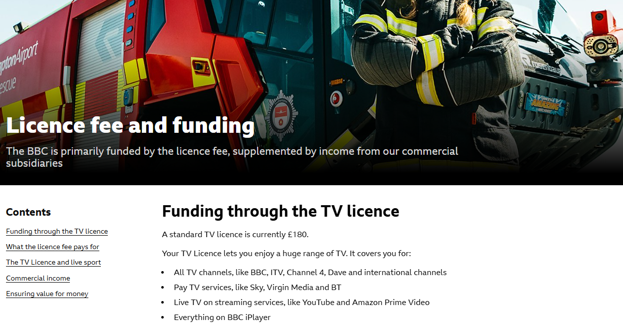 BBC Licence Fee pricing on February 19, 2026