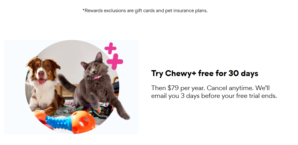Chewy Plus Membership pricing on February 17, 2026