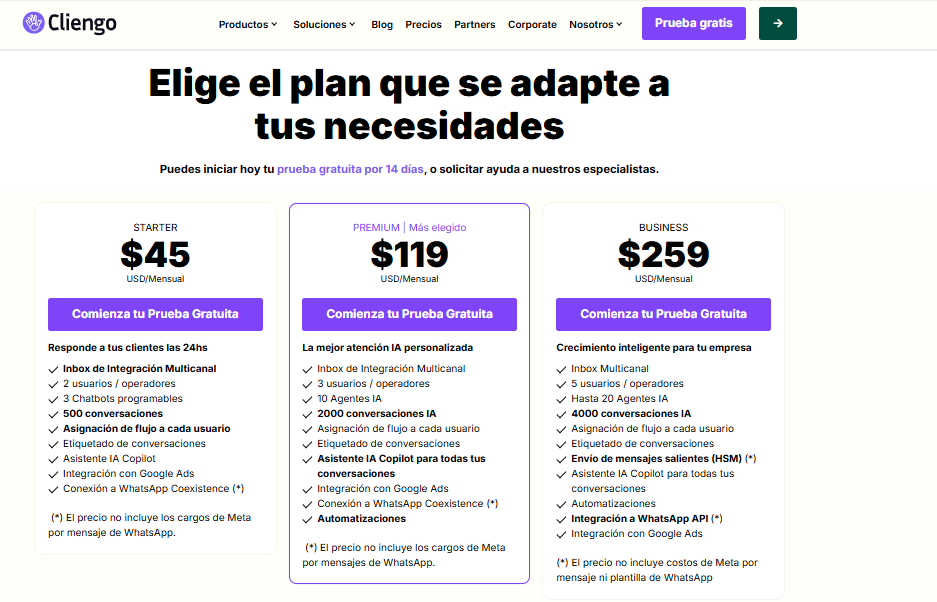 Cliengo pricing on February 3, 2026