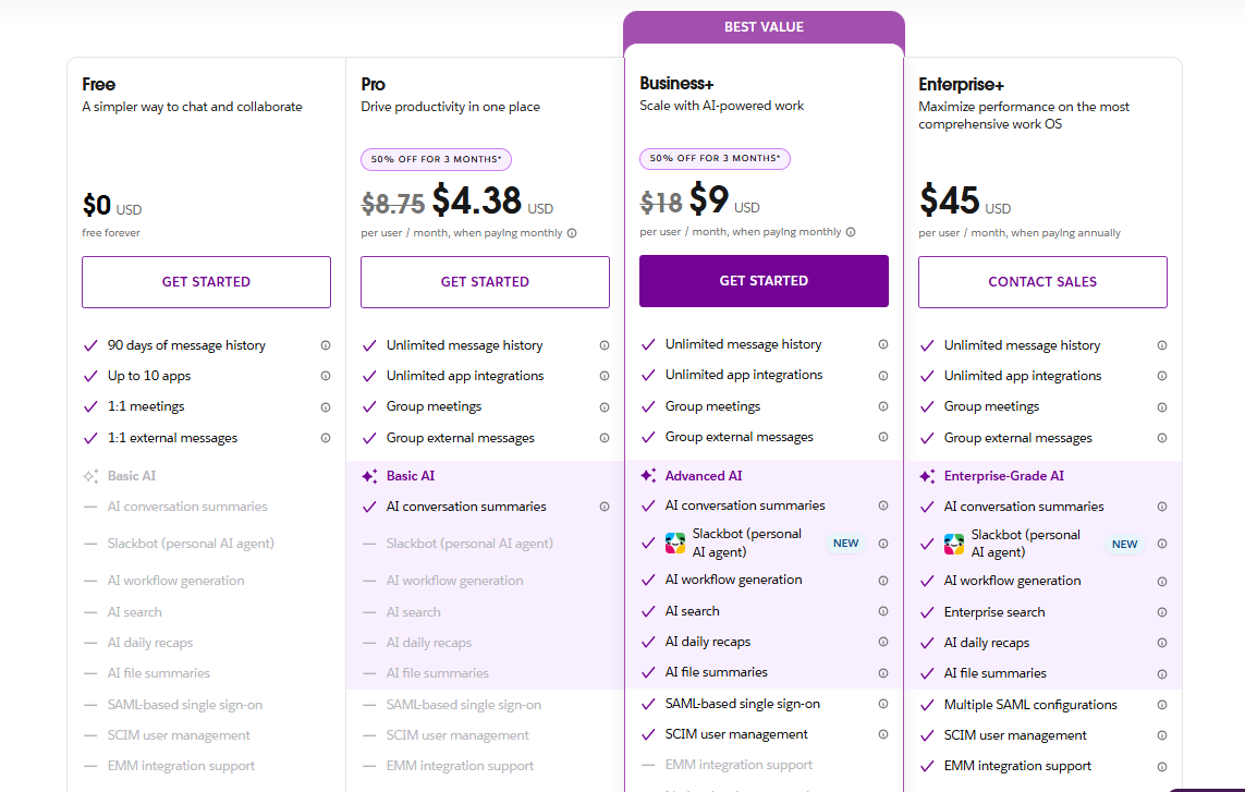 Slack pricing on June 15, 2026