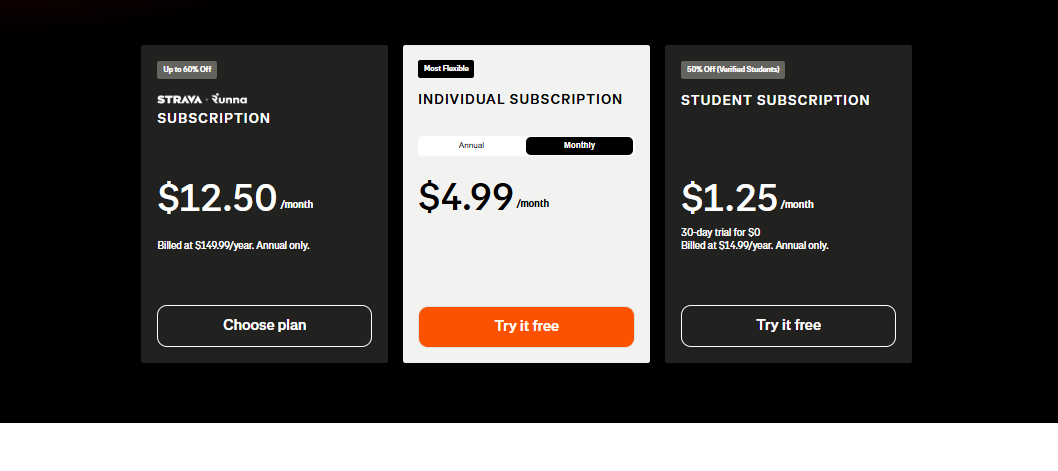 Strava Subscription pricing on June 18, 2026