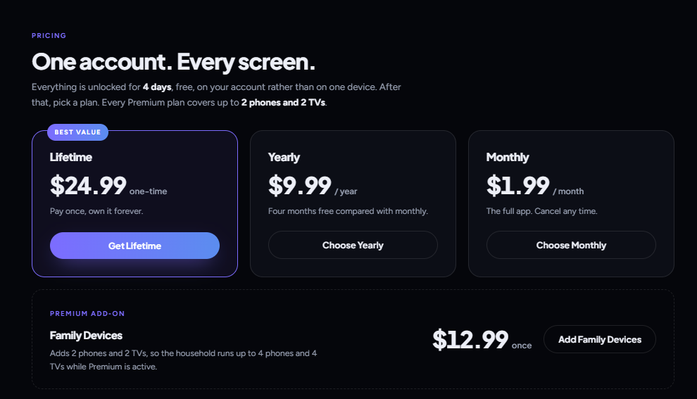 IPTV Deck pricing on July 9, 2026