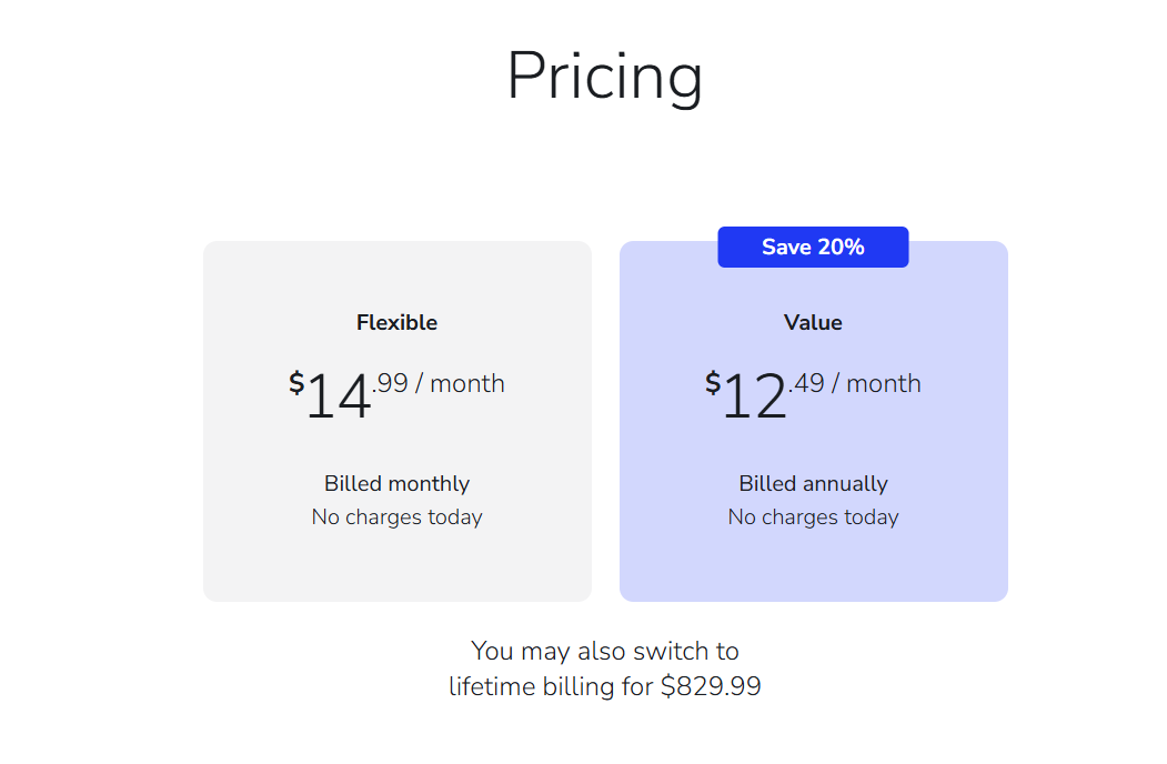 Roon Subscription pricing on July 15, 2026