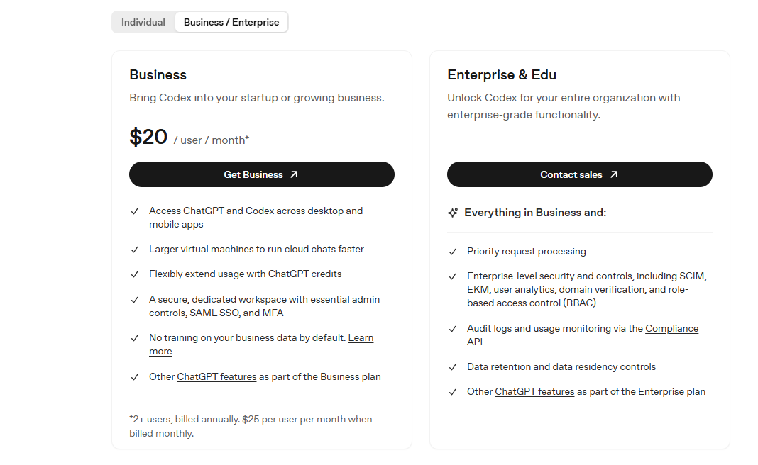 ChatGPT Enterprise pricing on September 8, 2026