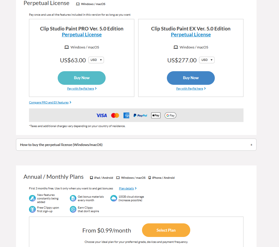 Clip Studio Paint pricing on September 22, 2026