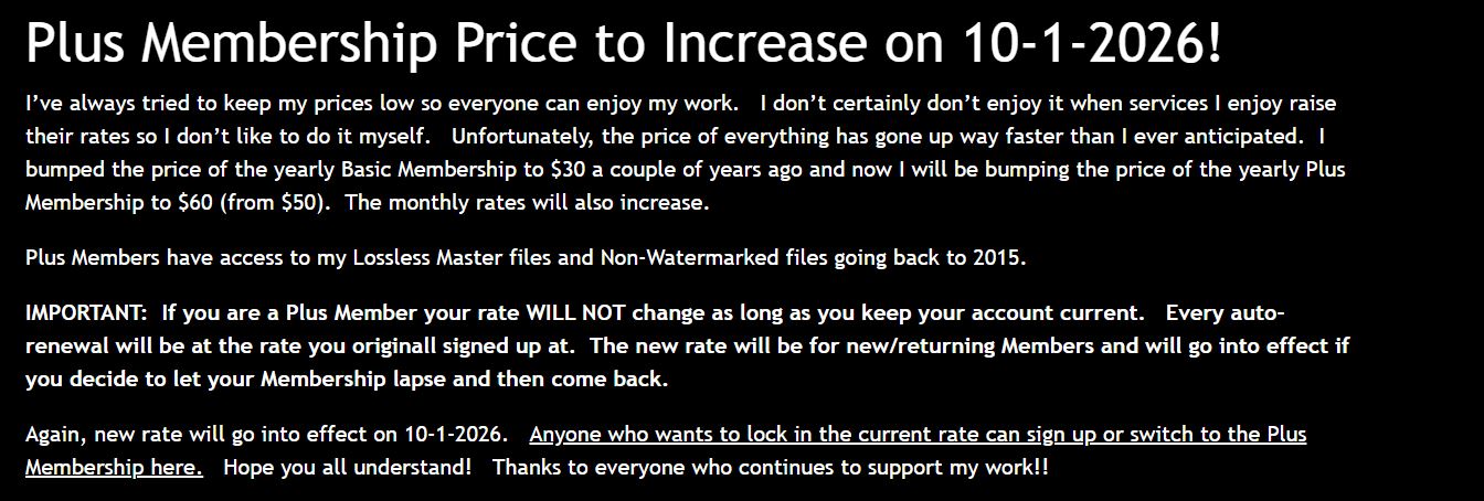 Digital Blasphemy Membership pricing changes discussion image