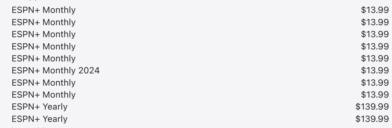 ESPN Plus pricing on September 11, 2026