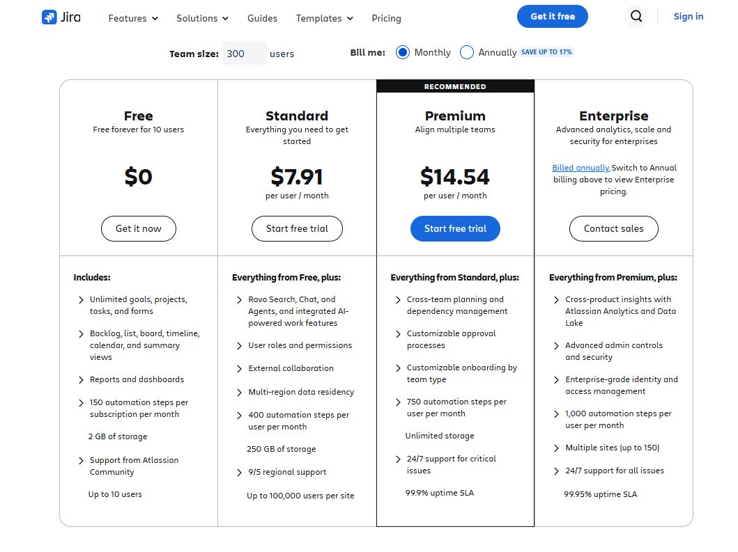 Atlassian Jira pricing on September 1, 2026