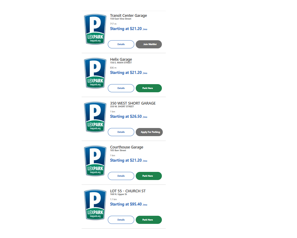 LEXPARK pricing on September 6, 2026