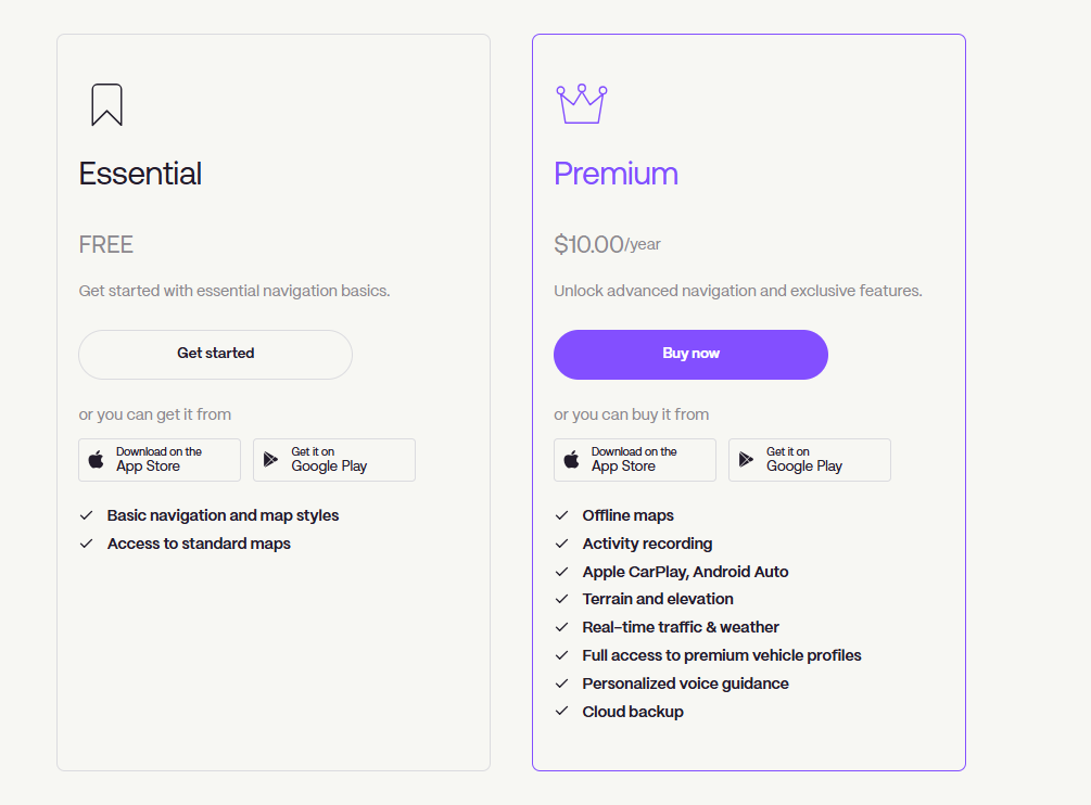 Magic Earth Subscription pricing on September 27, 2026