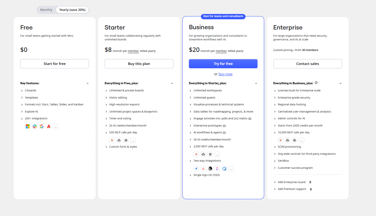 Miro pricing on September 10, 2026