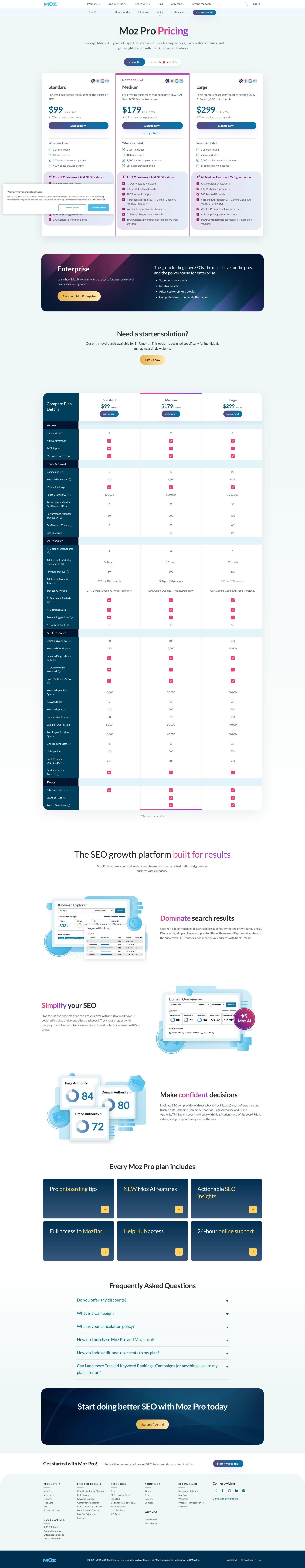 Moz pricing on September 12, 2026
