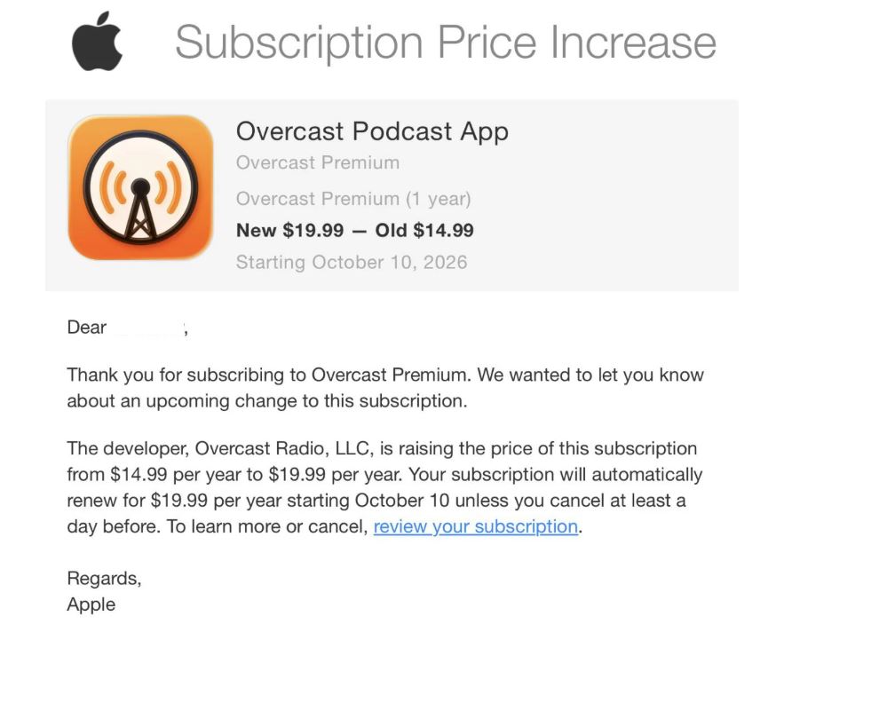Overcast Podcast pricing changes discussion image