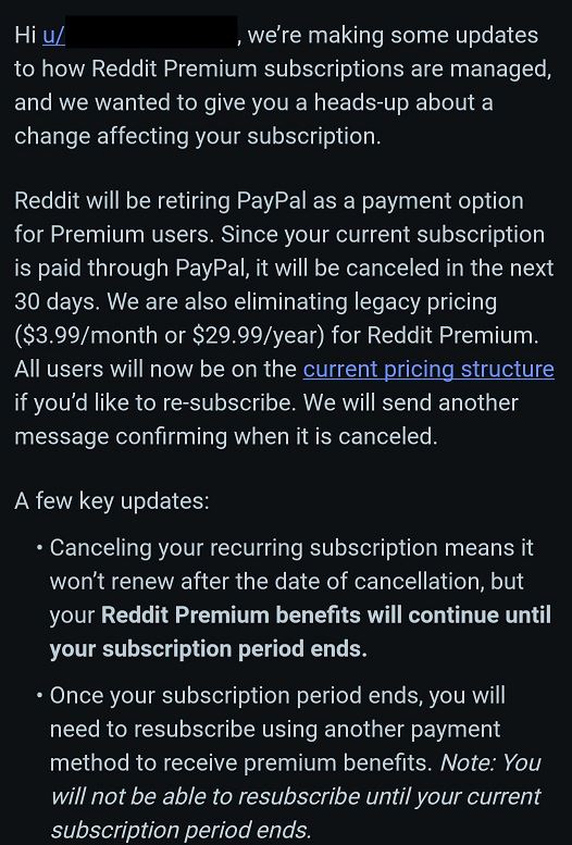 Reddit Premium pricing changes discussion image