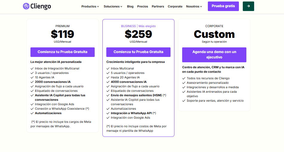 Cliengo pricing on October 22, 2026