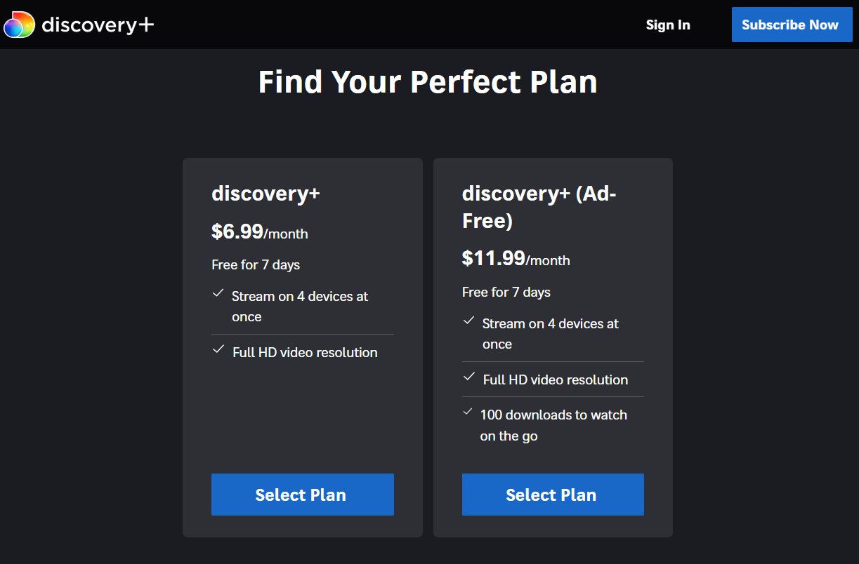 Discovery Plus pricing on October 14, 2026